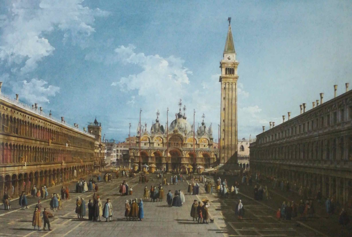 piazza San Marco, verso est, Venezia - Bernardo Bellotto, 1739 circa
