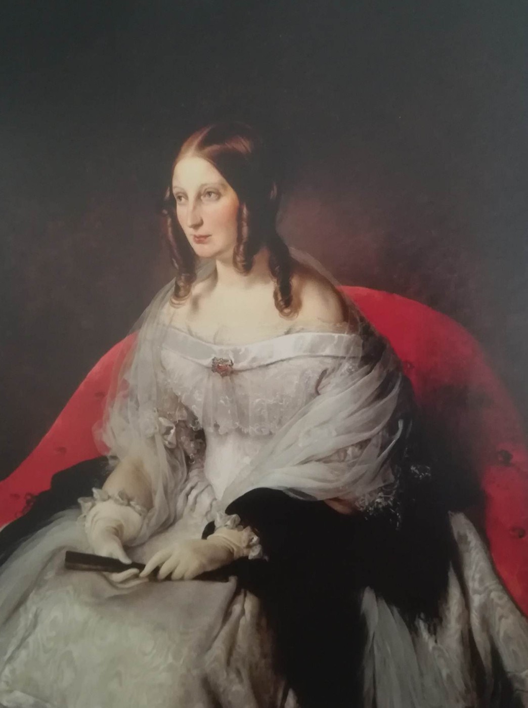 ritratto di Sarah Louise Strachan Ruffo di Motta e Bagnara, principessa di sant’Antimo, 1840-44