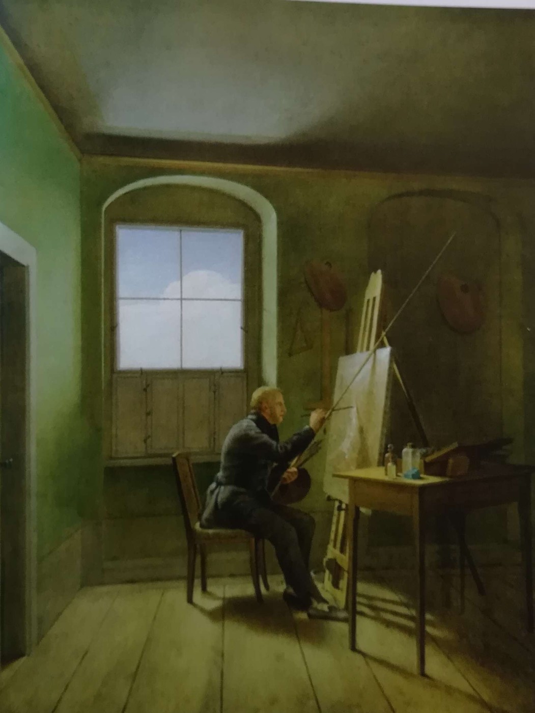 Caspar David Friedrich nel suo studio - Georg Friedrich Kersting, 1811