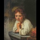 Ragazza alla finestra - Rembrandt, 1645