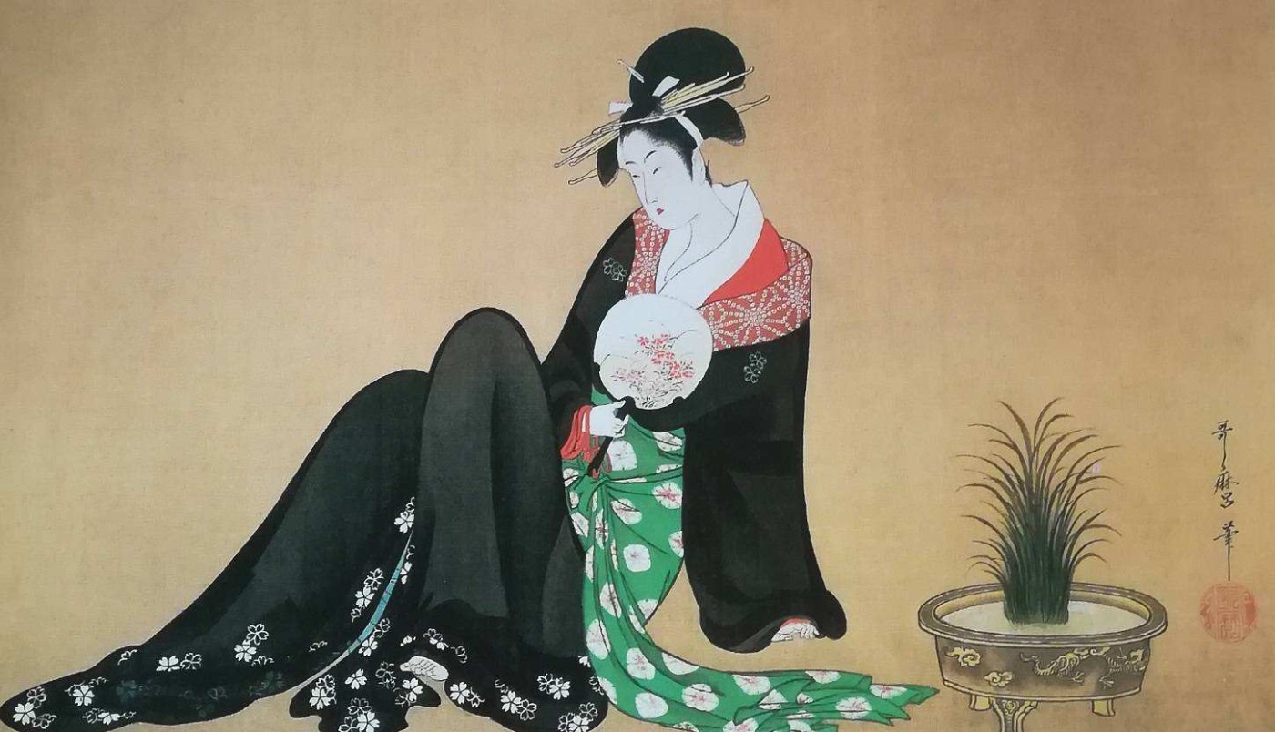 Beltà che si gode la frescura - Utamaro, 1794-95 circa 
