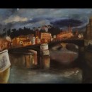 Tramonto sul lungotevere - Mario Mafai, 1929