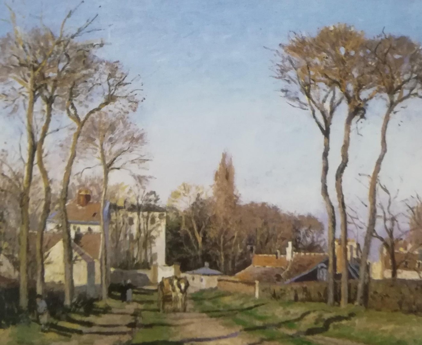 entrata del villaggio di Voisins - Camille Pissarro, 1872