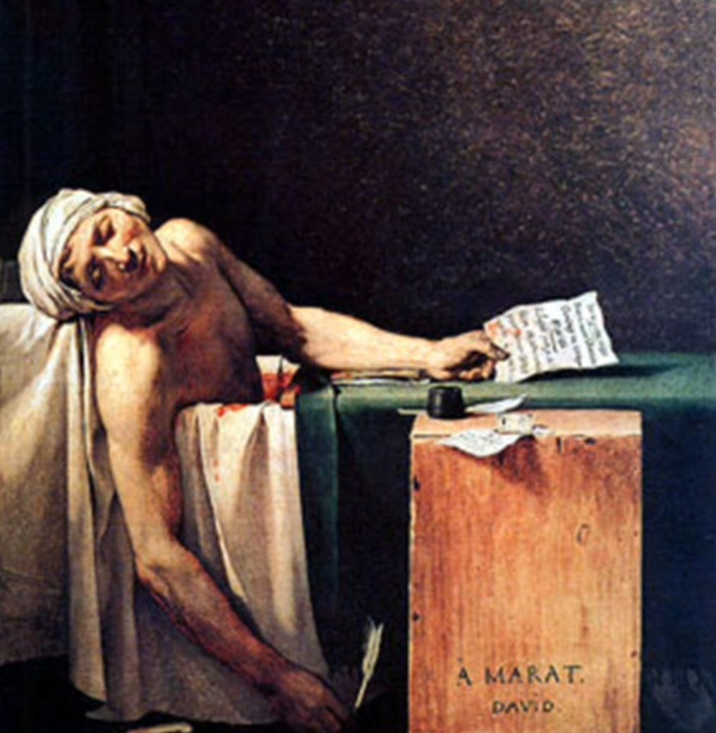 il ritratto: Marat assassinato