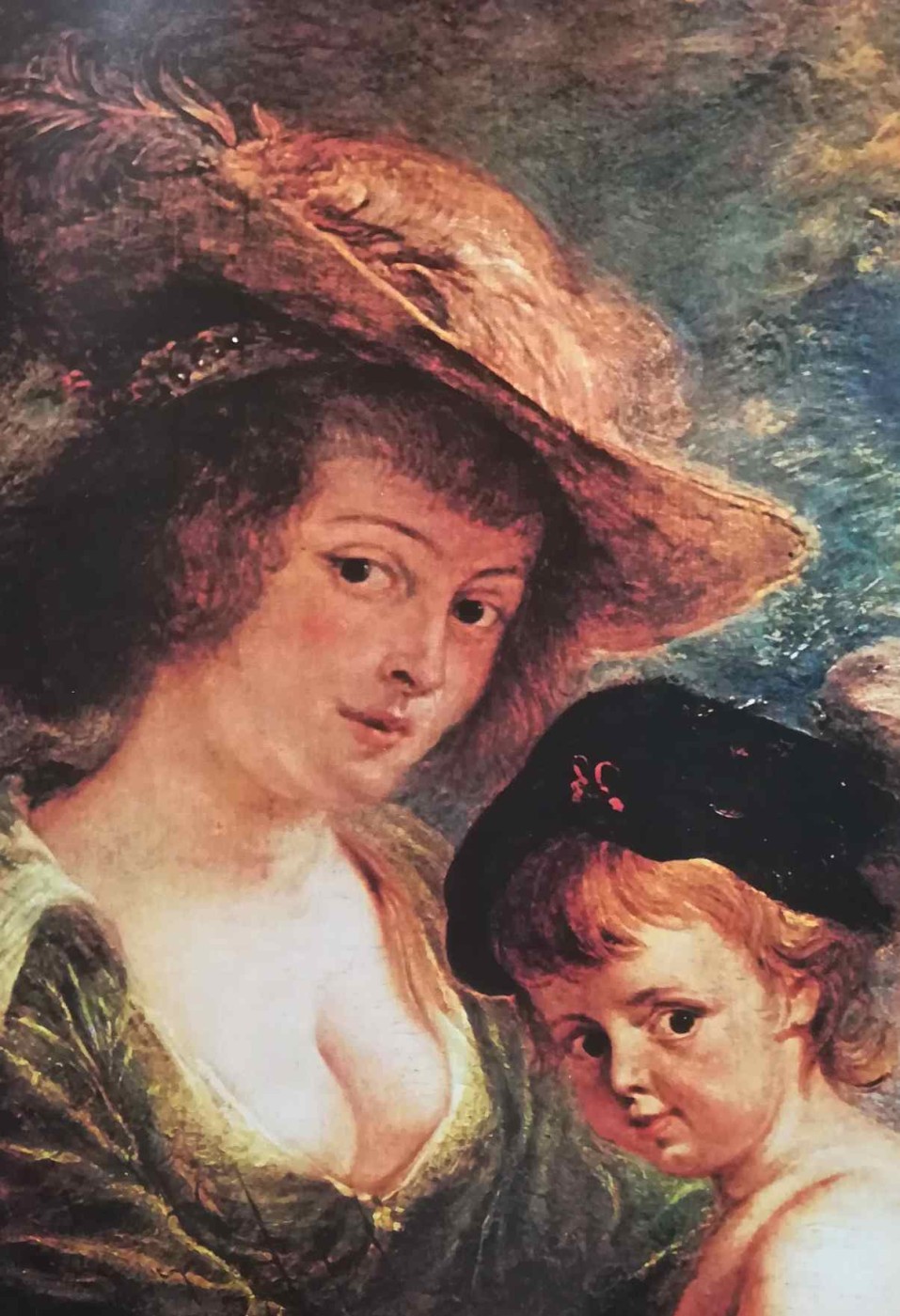 Elena Fourment con il figlio - la seconda moglie di Rubens, 1635