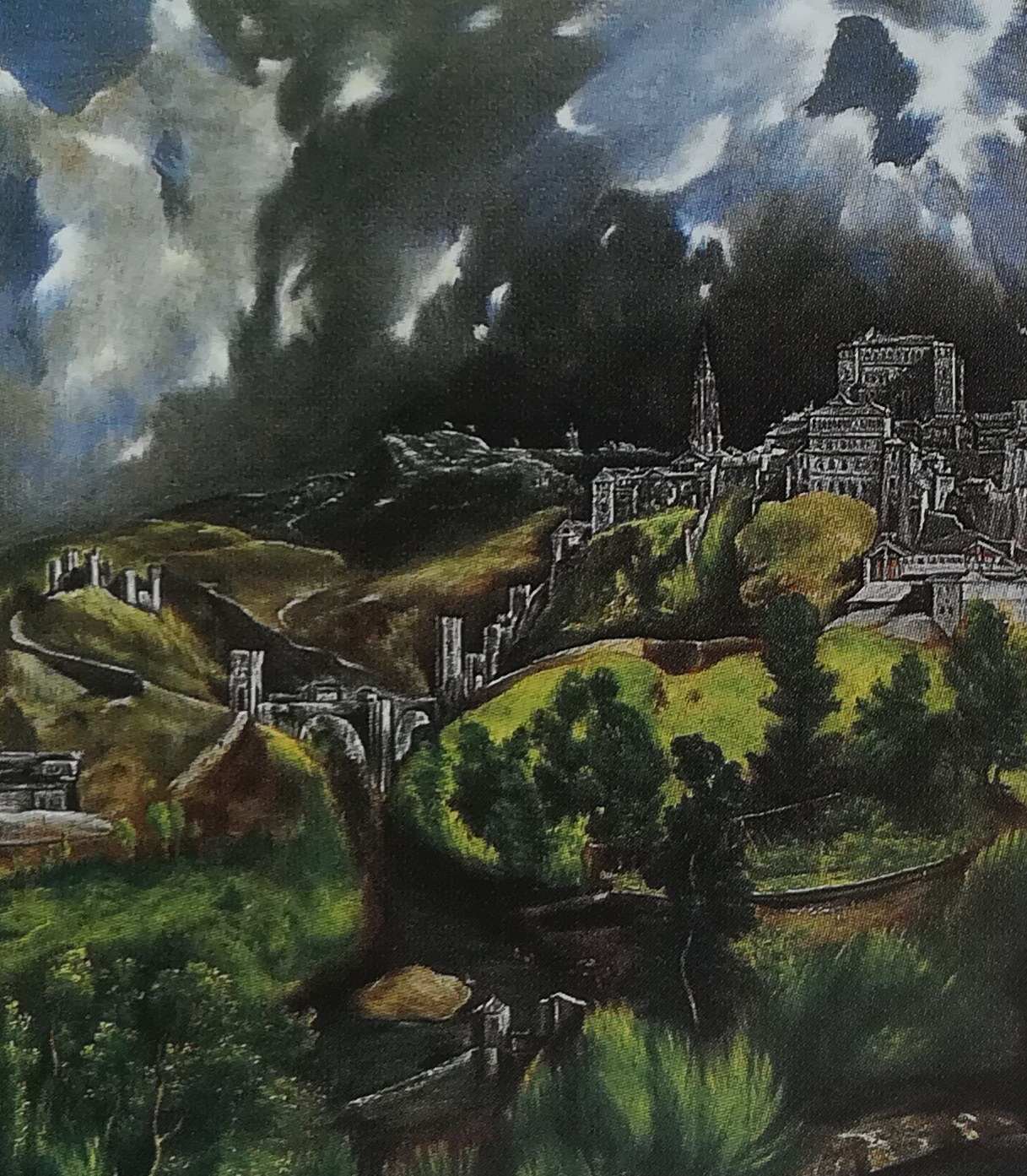 veduta notturna di Toledo - El Greco