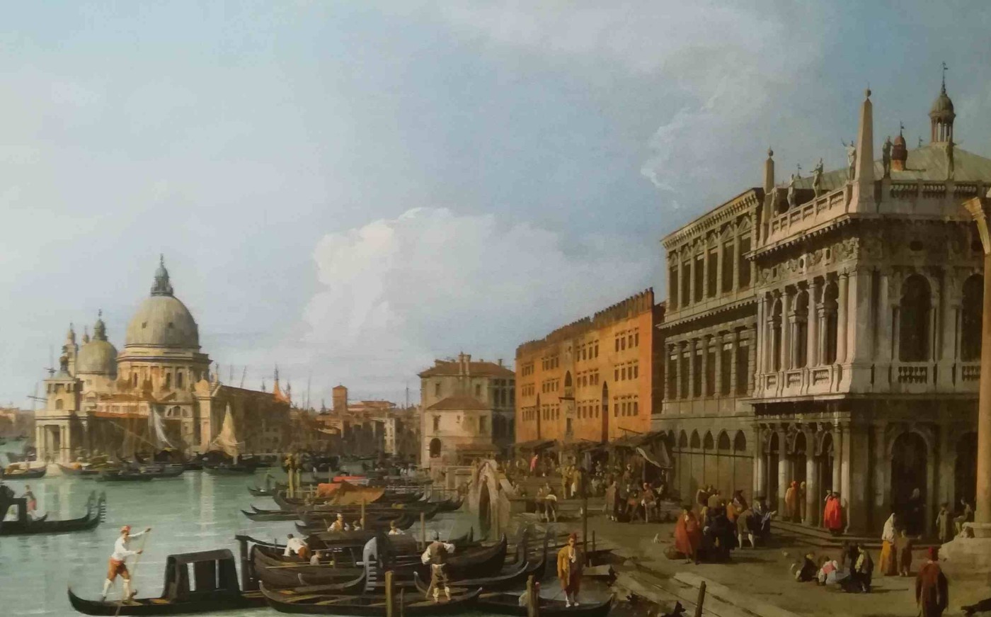 Il Molo, verso Ovest, con la colonna di San Teodoro a destra, Venezia, 1730 