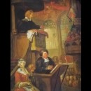 La congregazione dei dormienti - William Hogarth, 1728 circa