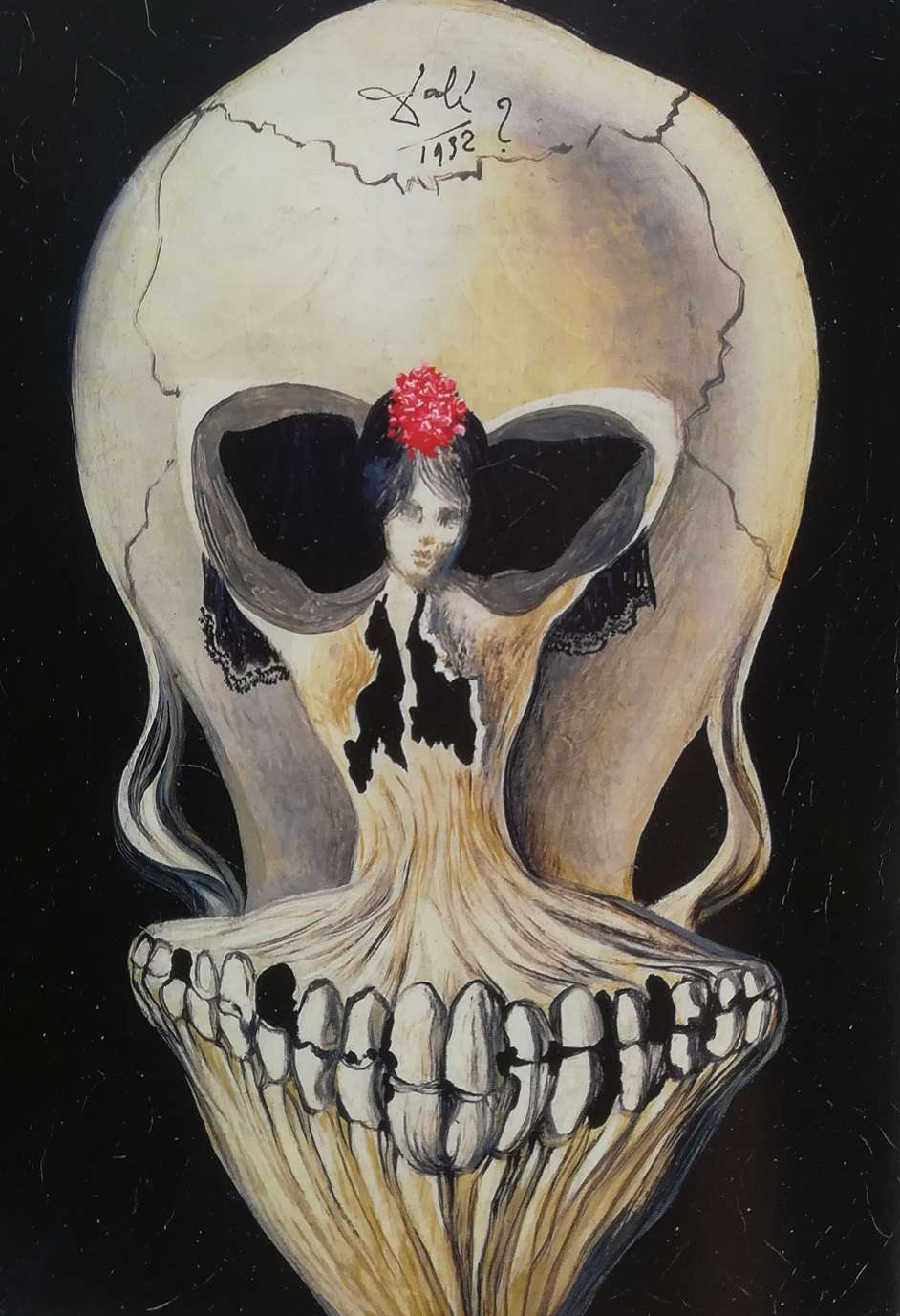 ballerina in una testa di morto - Salvador Dalì, 1932 o 1939
