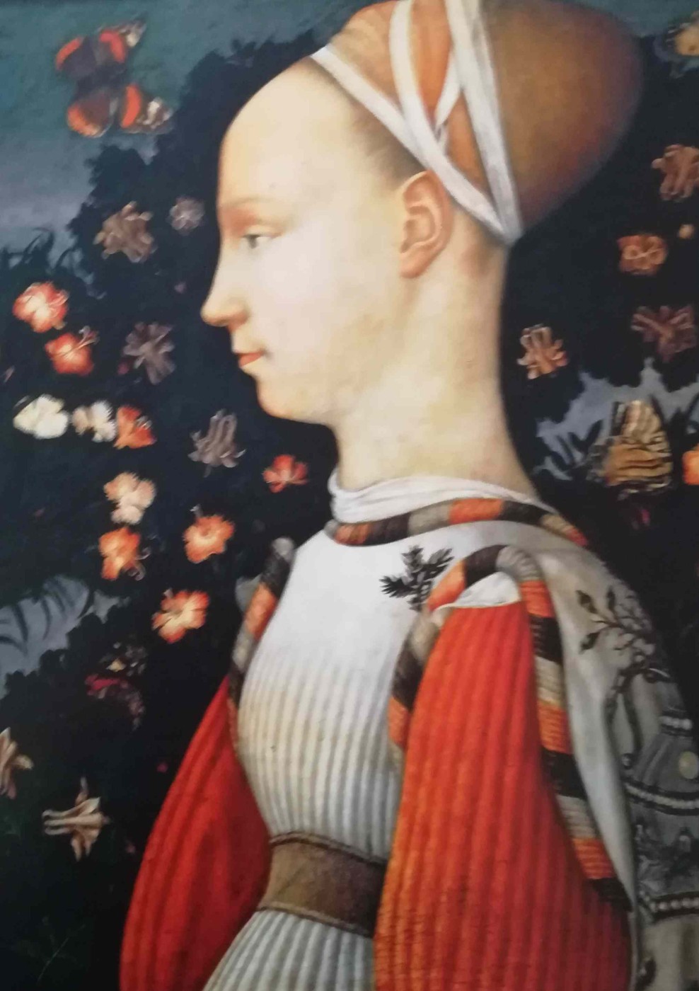 Pisanello - ritratto di principessa Estense, 1437-1440