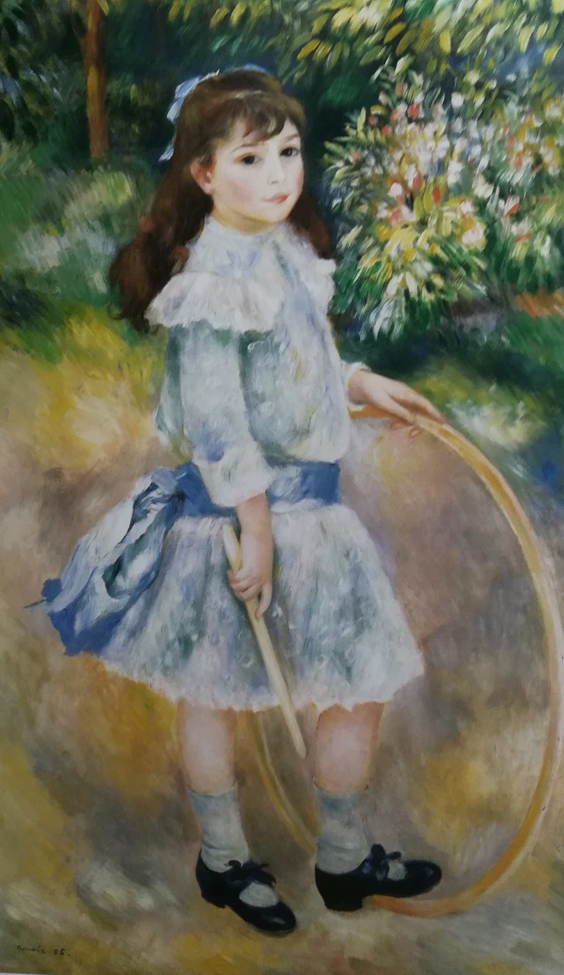 Bambina con cerchio - Renoir, 1885