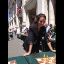 Sfidando Fiammetta Panella a scacchi