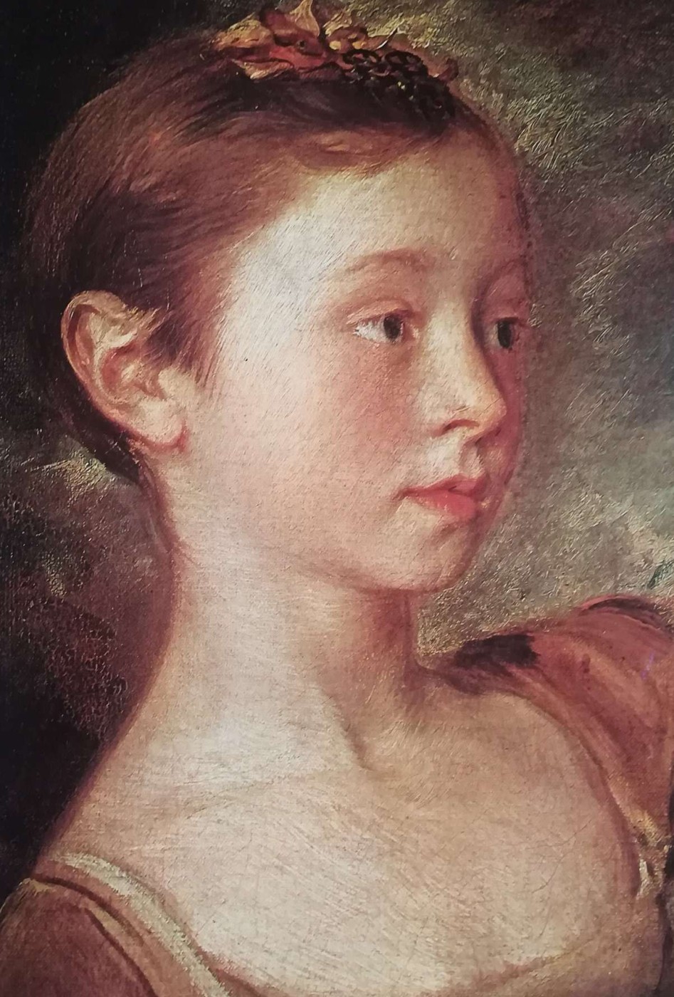 Il volto delicato è della figlia Thomas Gainsborough celebre paesaggista inglese
