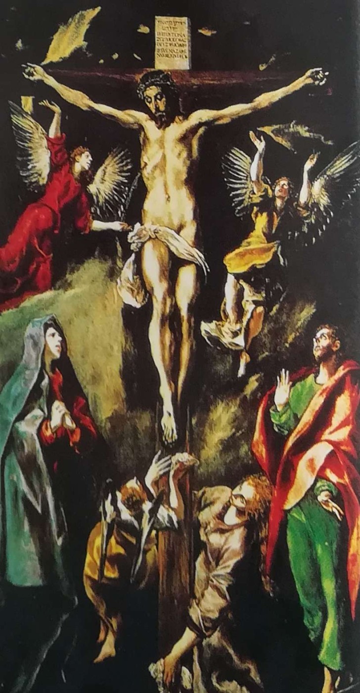 crocifisso con la Vergine addolorata e i santi Giovanni Evangelista e Maria Maddalena