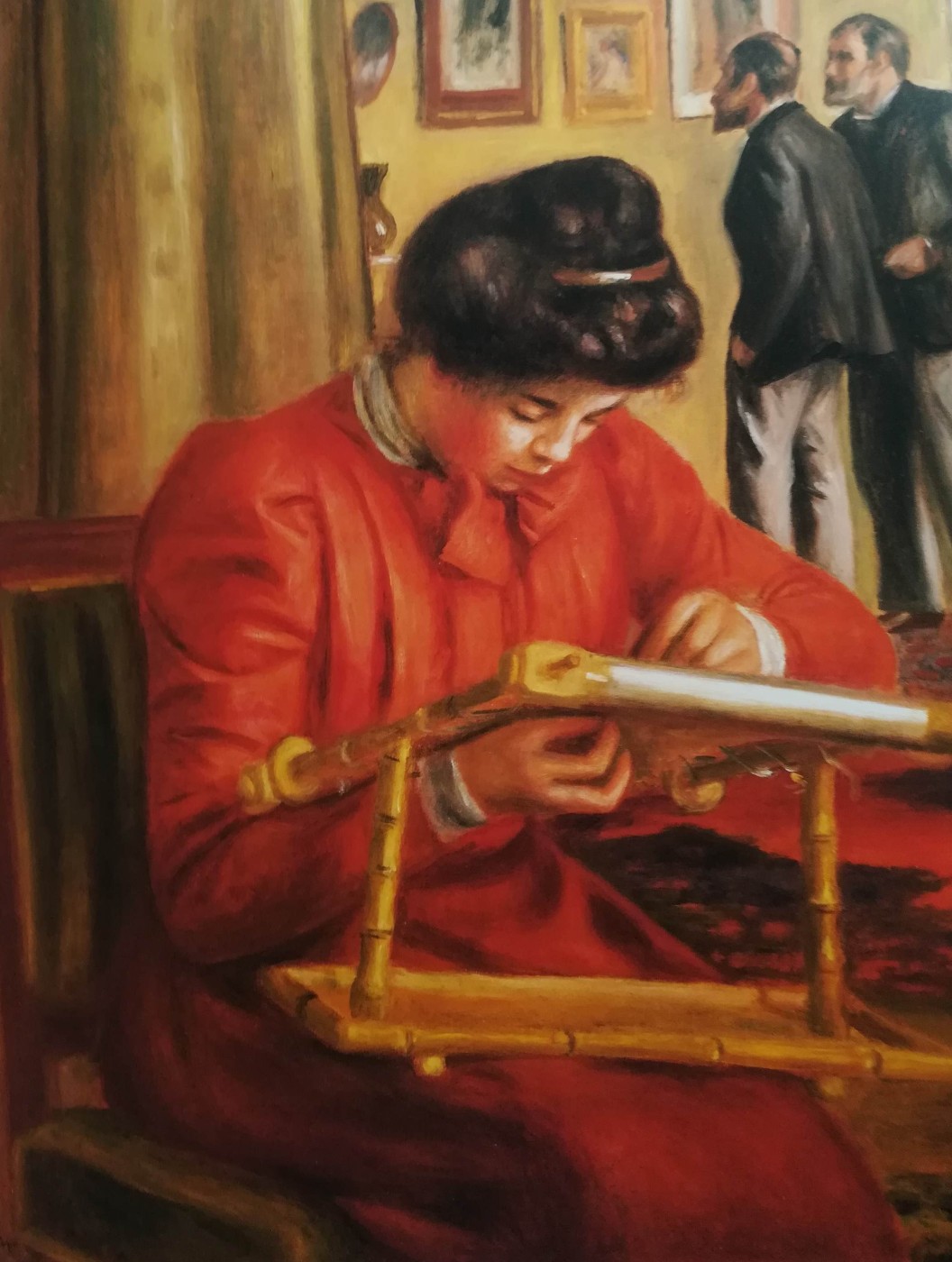 Christine Lerolle mentre ricama, 1897
