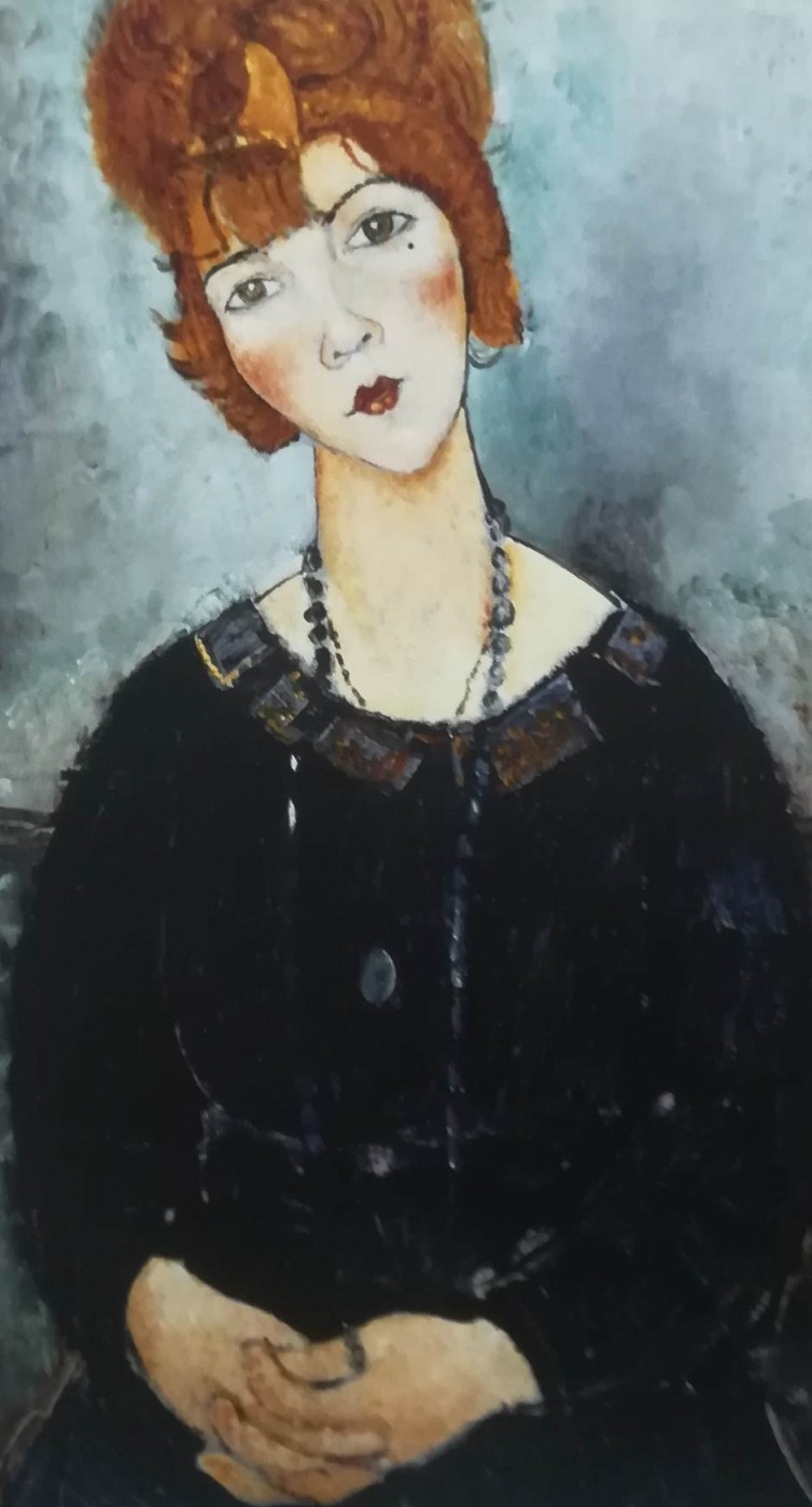 donna con collana - Amedeo Modigliani, 1917