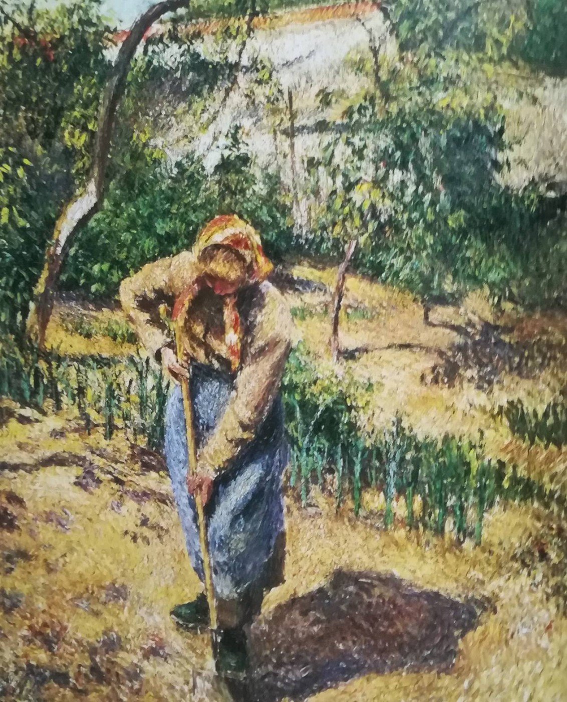Contadina al lavoro - Camille Pissarro, 1882
