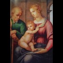 sacra famiglia con san Giuseppe imberbe
