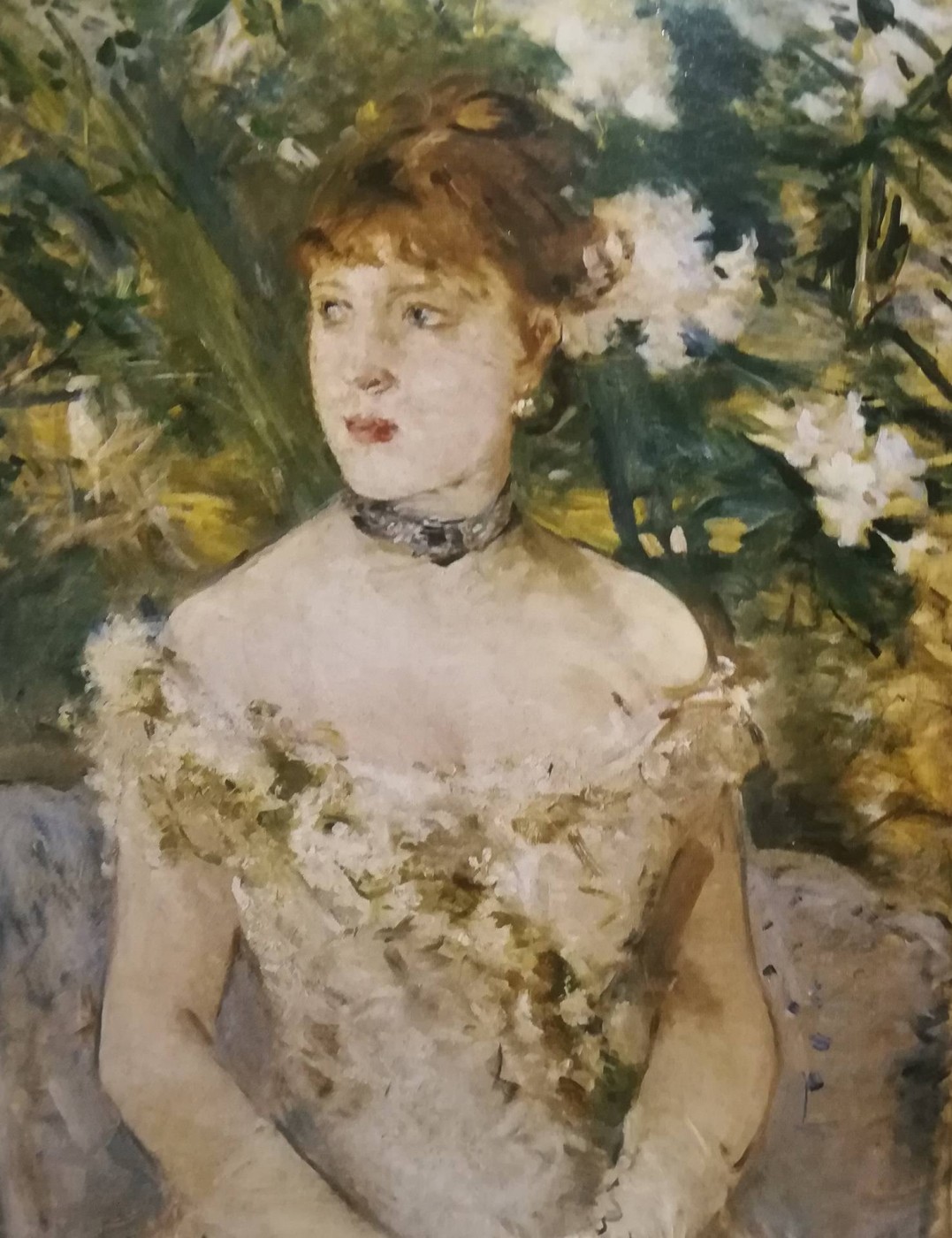 Giovane donna in abito da sera - Berthe Morisot, 1879
