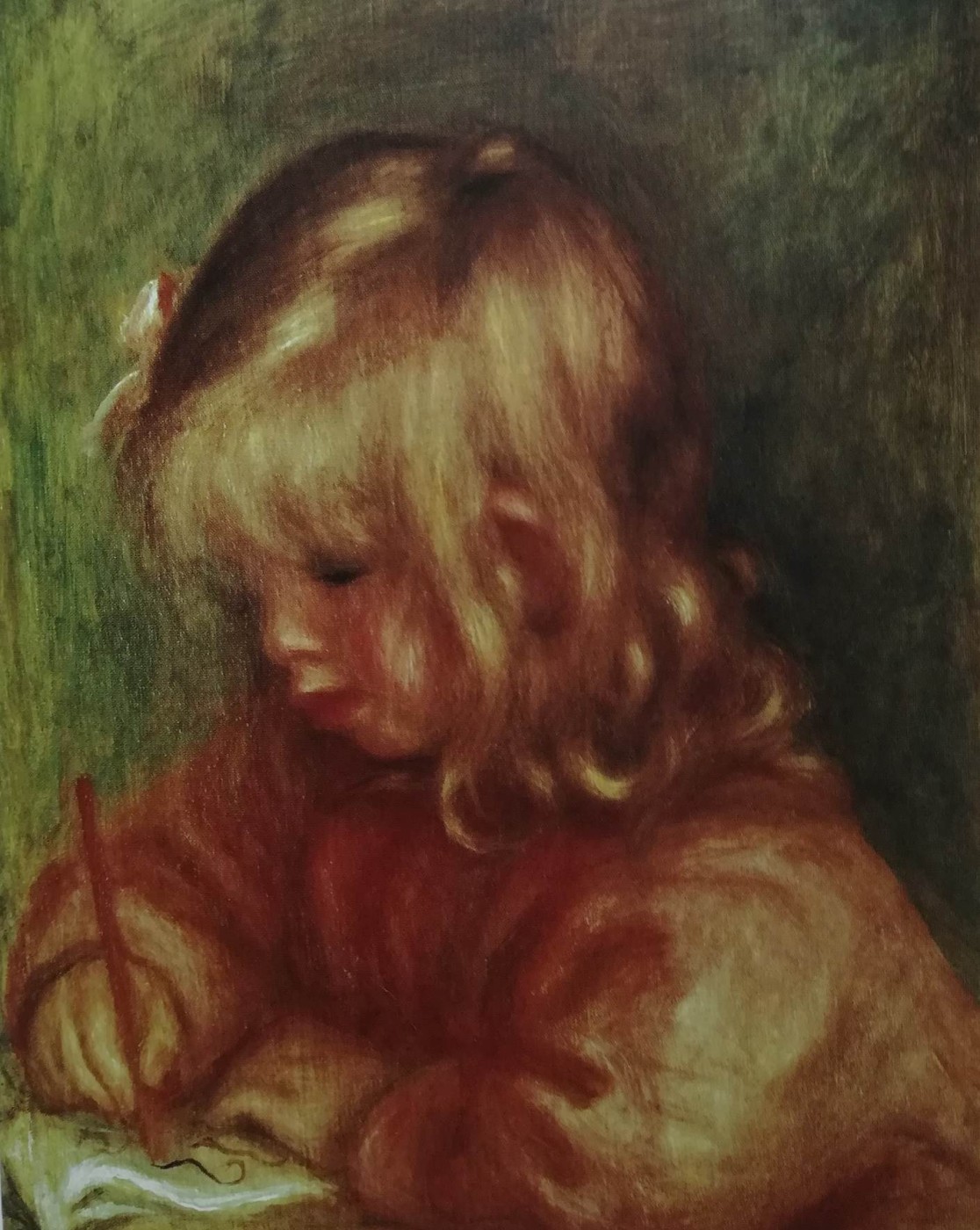 Coco mentre disegna - Renoir, 1905