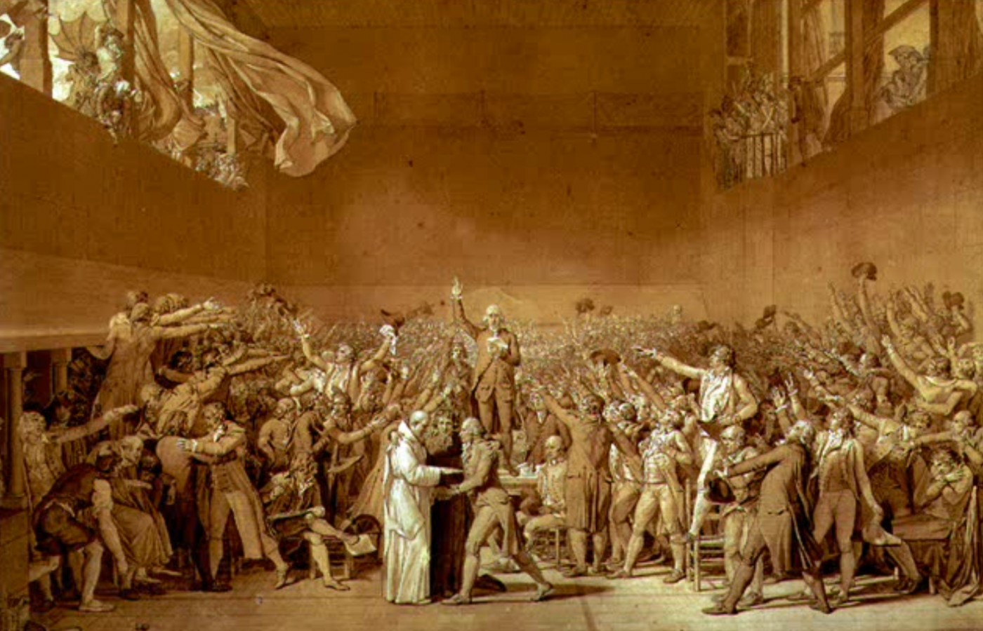 dipinto: giuramento della sala della pallacorda