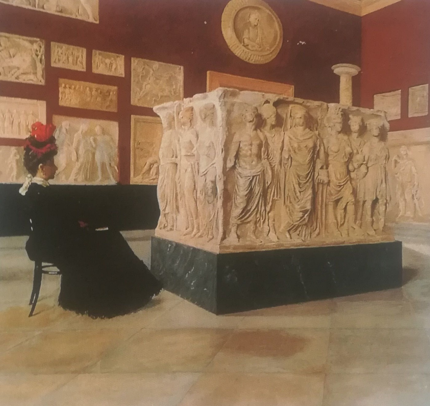 "Visita al museo": rappresenta la VII sala del Museo Archeologico Nazionale di Napoli