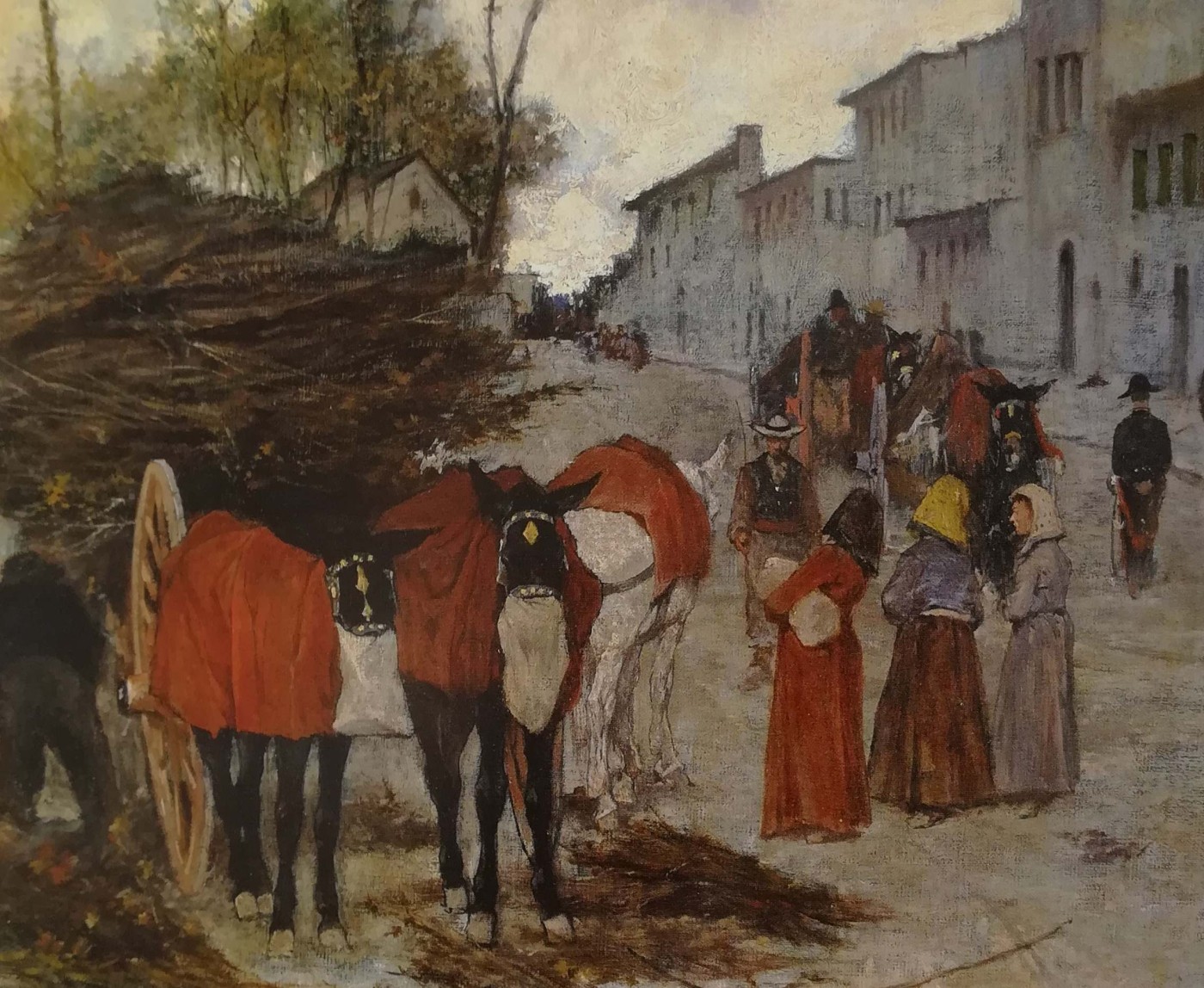 L’arrivo dei barrocci - Giovanni Fattori, 1881 