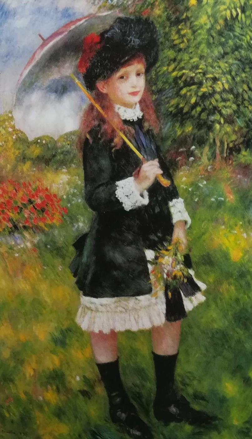 Giovinetta con ombrello (Aline Nunès), 1883