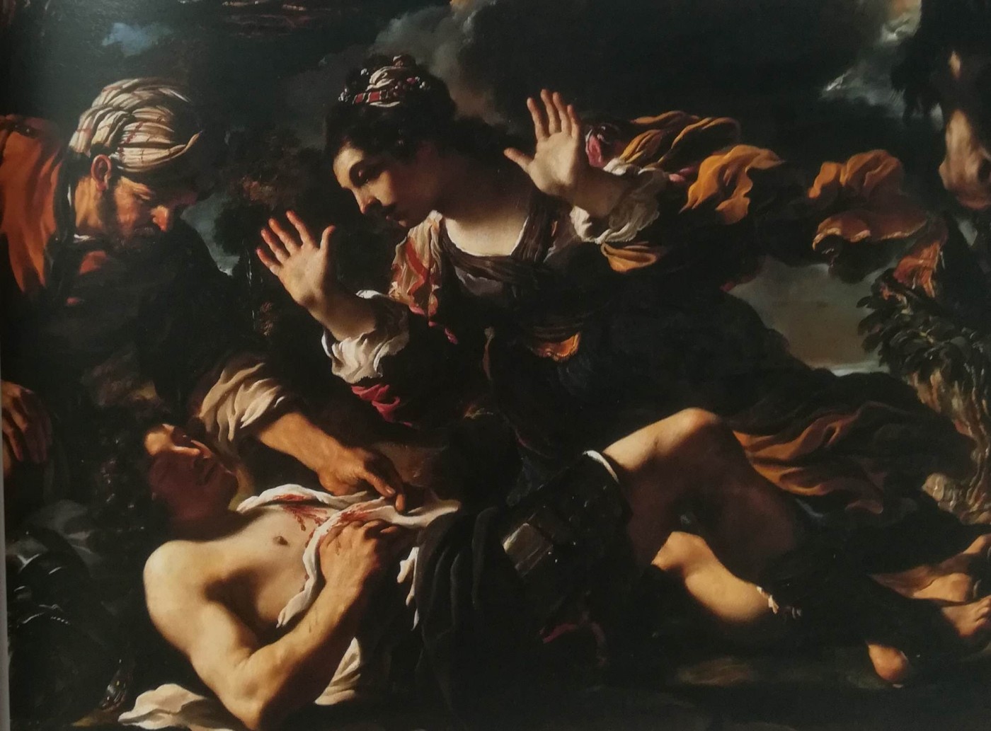Erminia che ritrova Tancredi ferito - Giovanni Francesco Barbieri