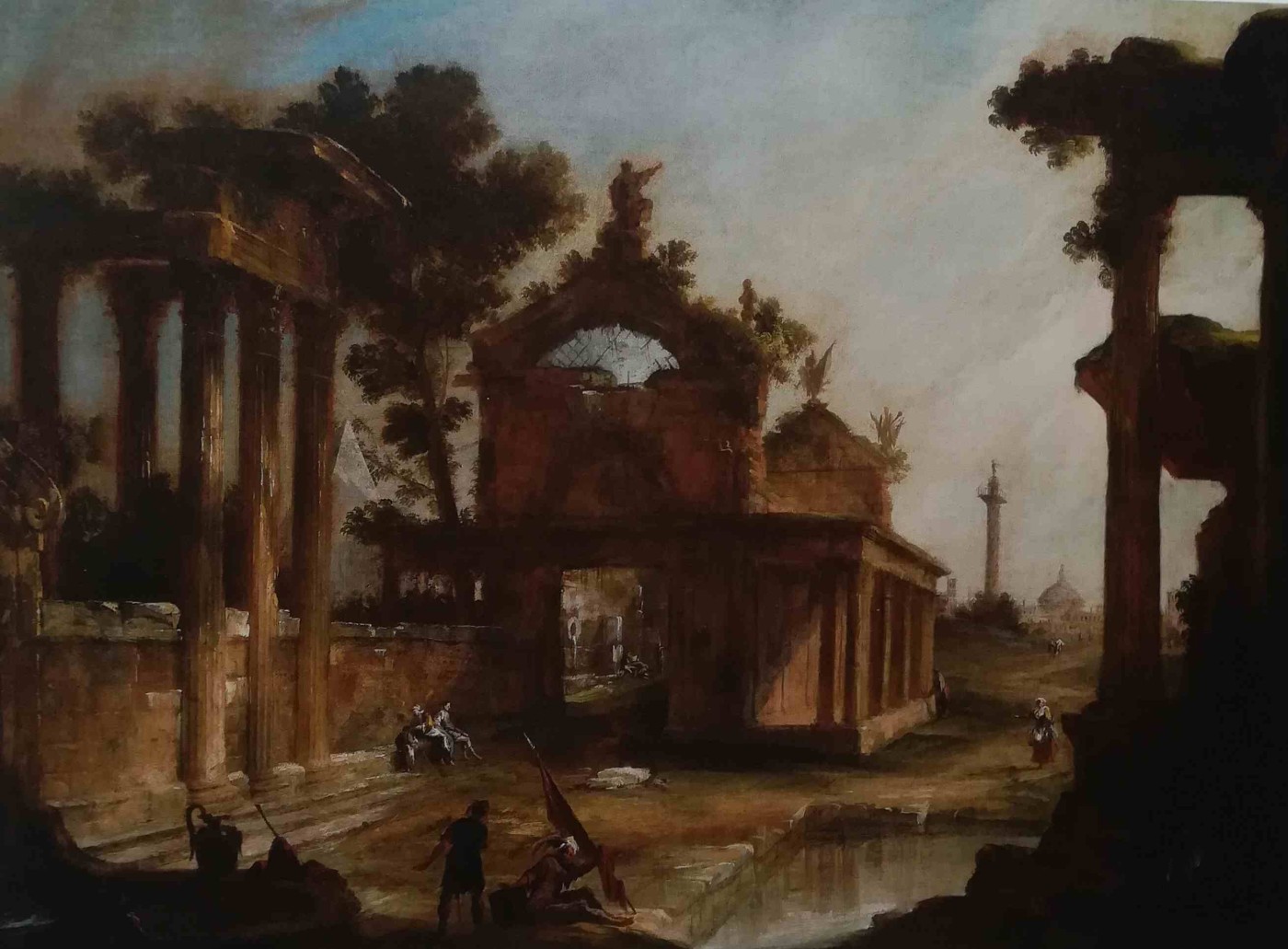 Veduta ideata con rovine romane - Canaletto, 1720-21 circa