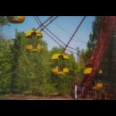 parco giochi abbandonato nella città di Pripyat