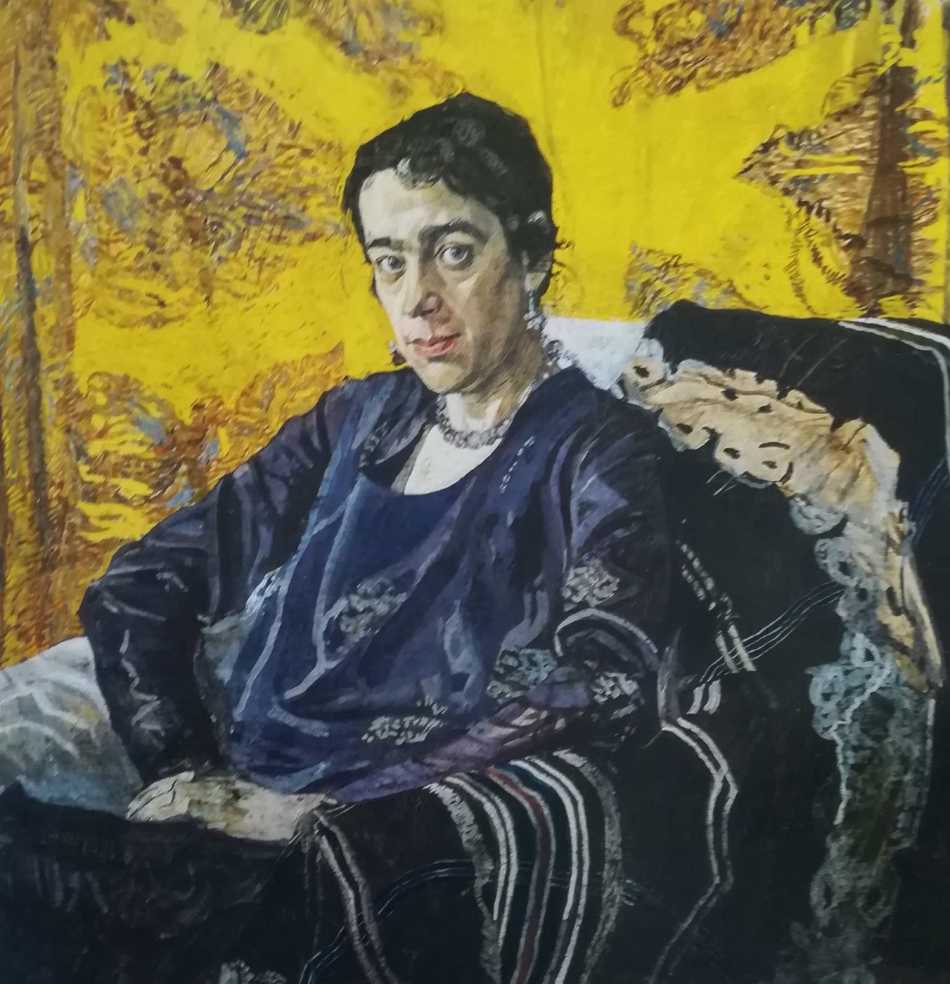 ritratto di Nadezda Evseevna Dobicina - Aleksandr Golovin, 1920