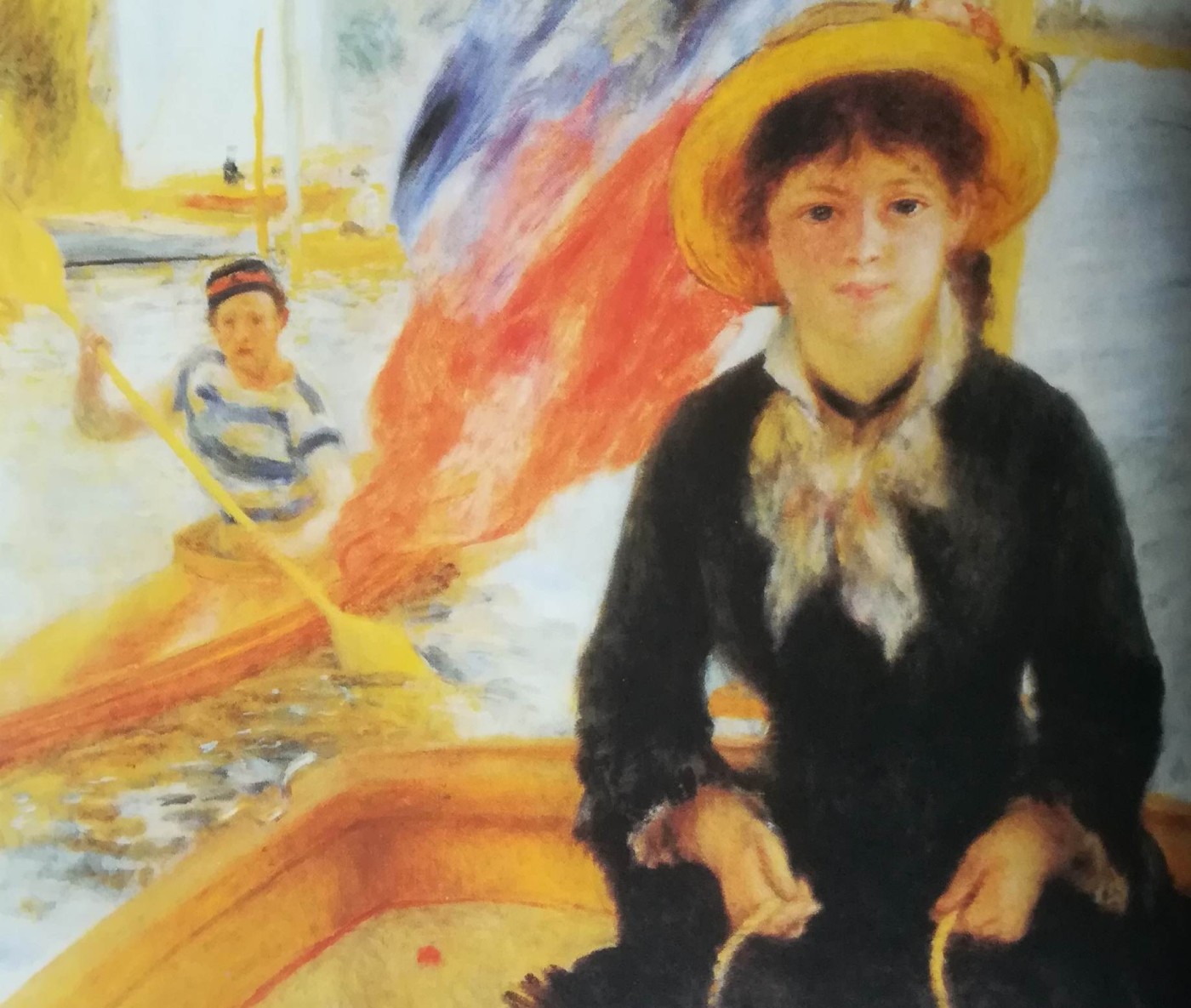 la donna in barca - Renoir, 1877