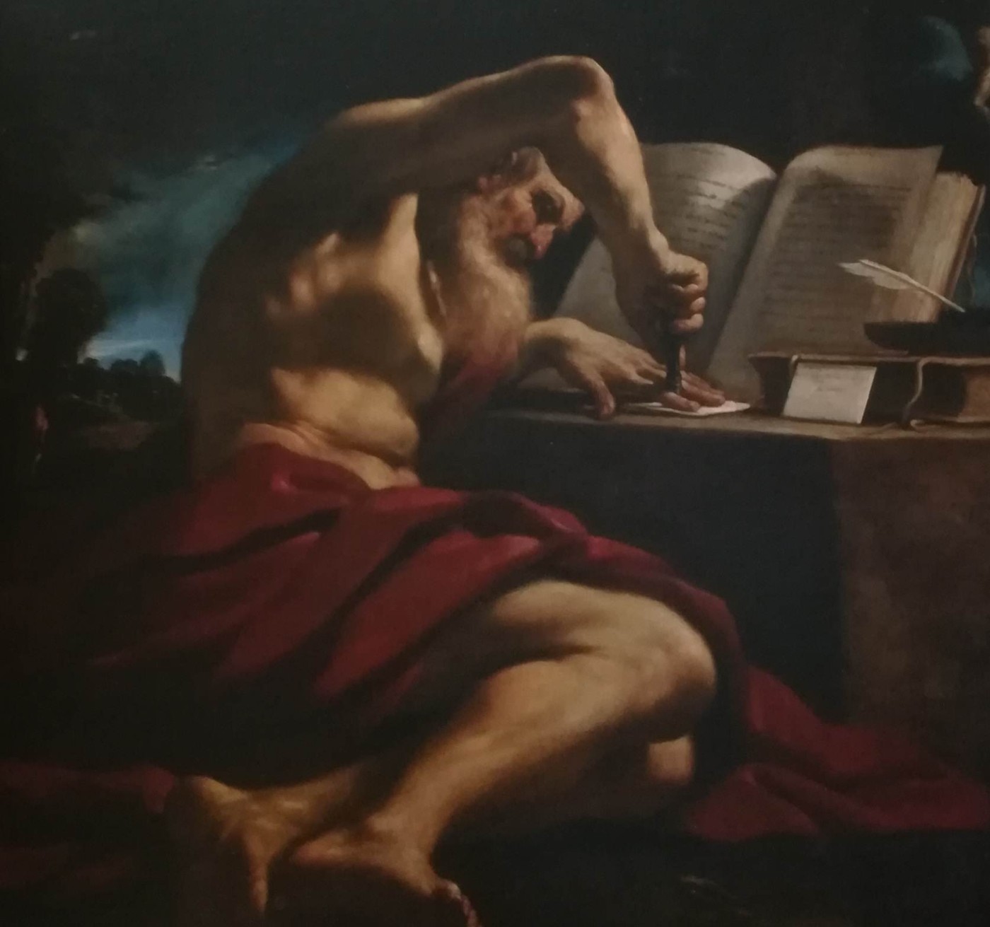 San Girolamo nell’atto di sigillare una lettera