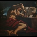 San Girolamo nell’atto di sigillare una lettera