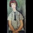 Giovane donna con camicetta rigata - Amedeo Modigliani 1917