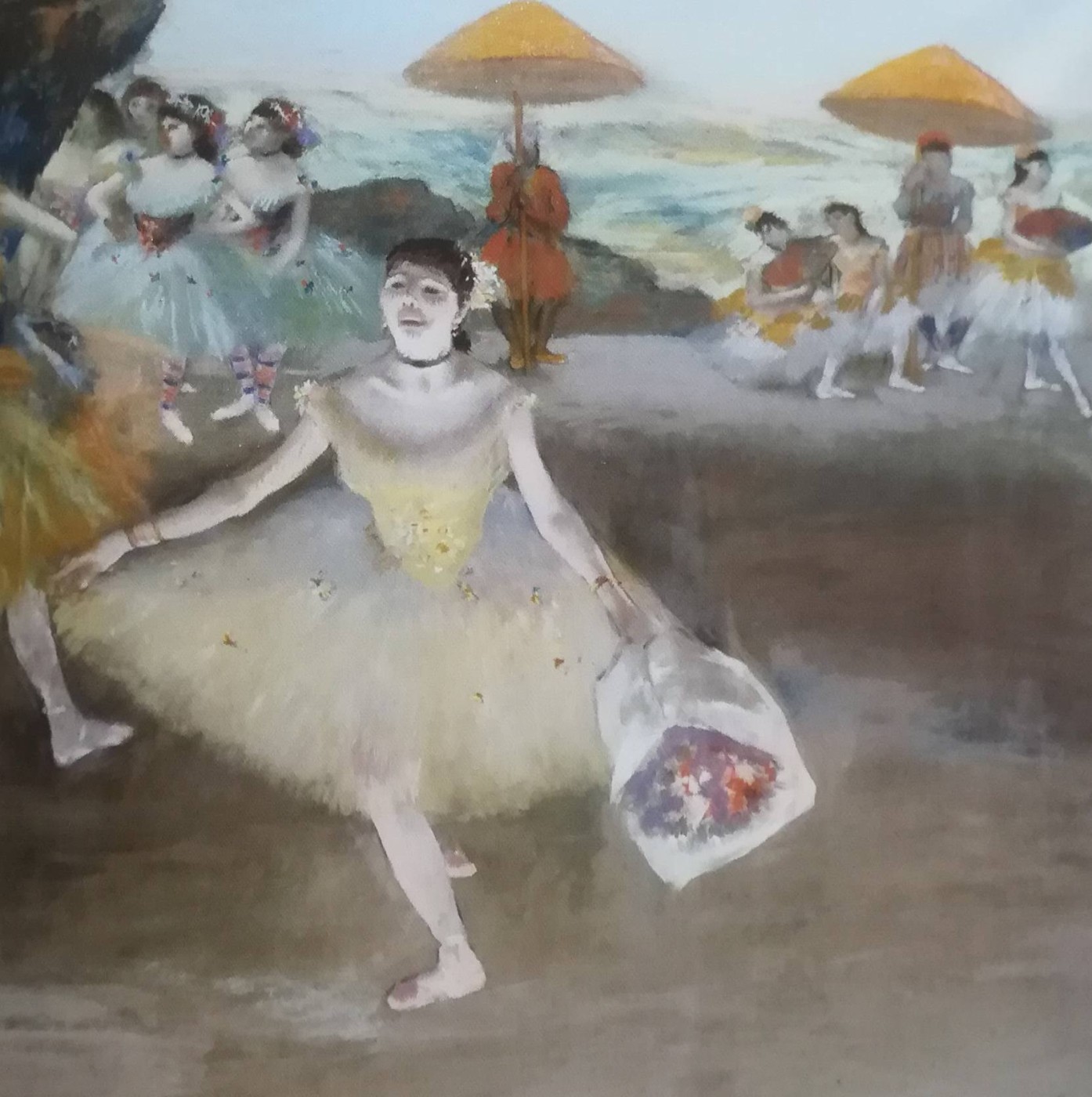 La ballerina col bouquet alla ribalta - Edgar Degas, 1877 circa