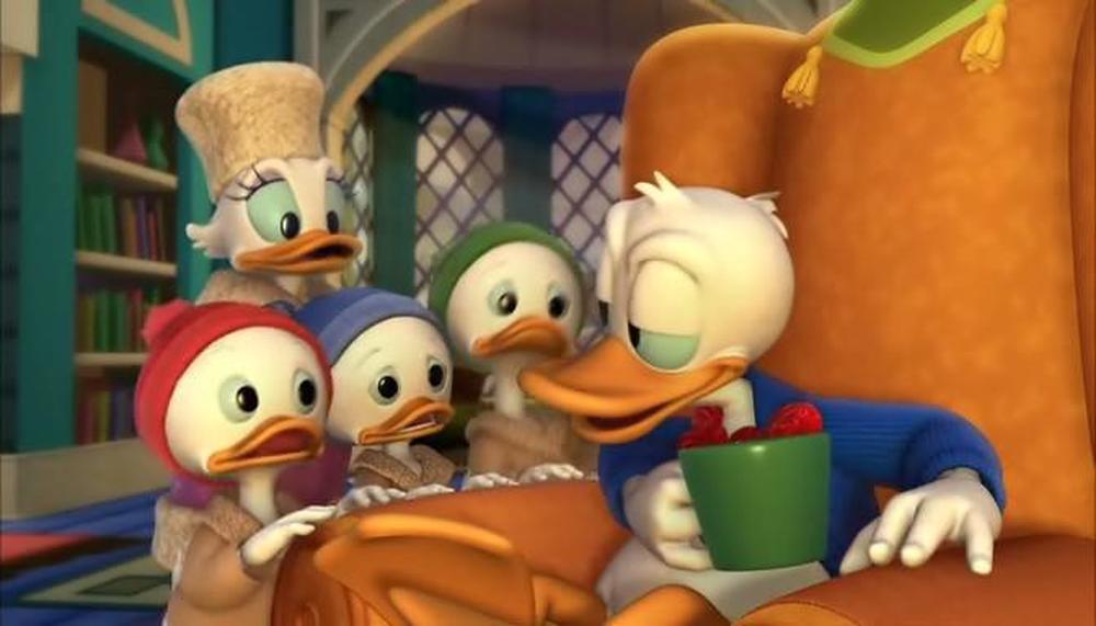 i nipoti a raccolta da Topolino