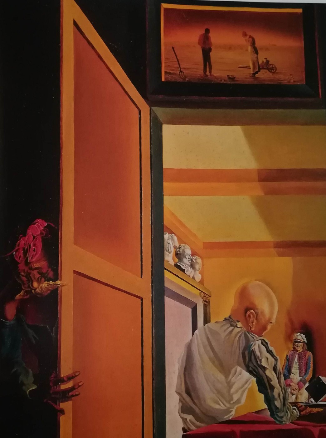 Gala et l’Angélus de Millet précédant l’arrivéè imminente des anamorphoses coniques, 1933