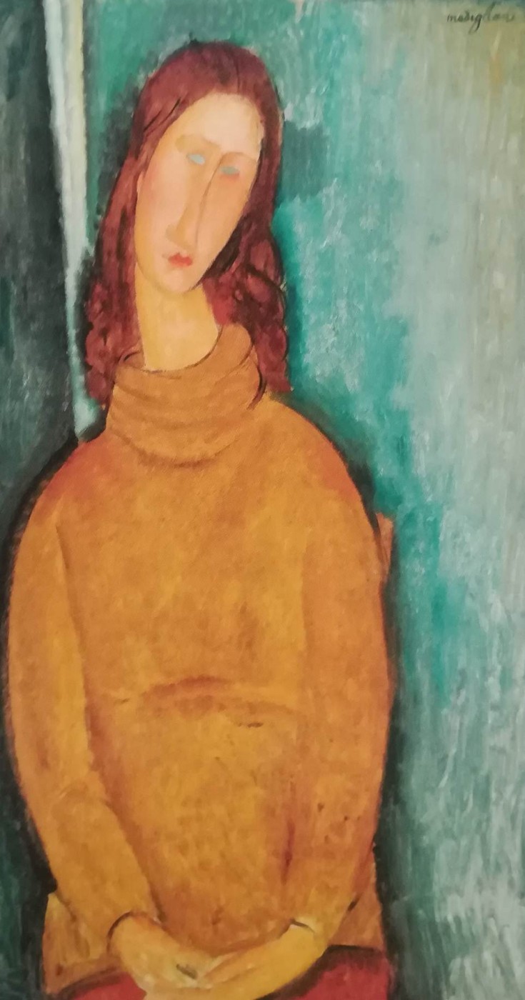 Jeanne Hebuterne con maglione giallo, 1919