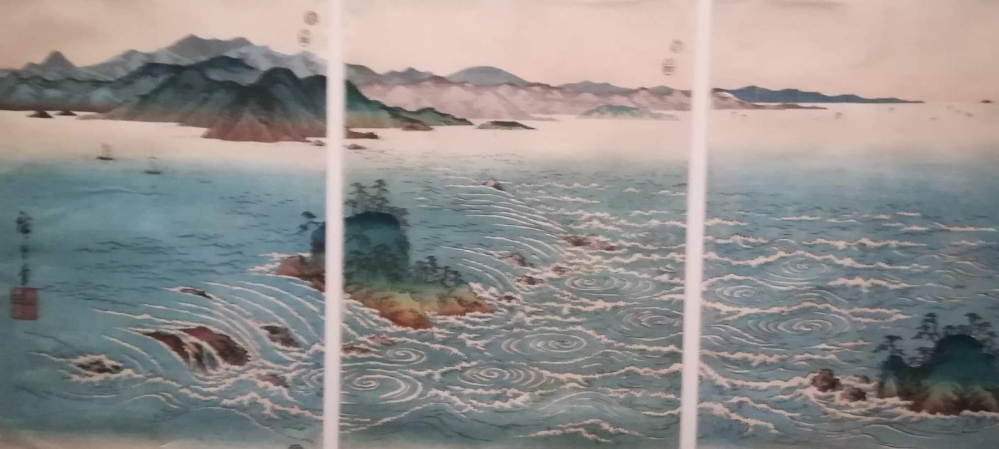 Veduta dei gorghi di Naruto ad Awa - Utagawa Hiroshige