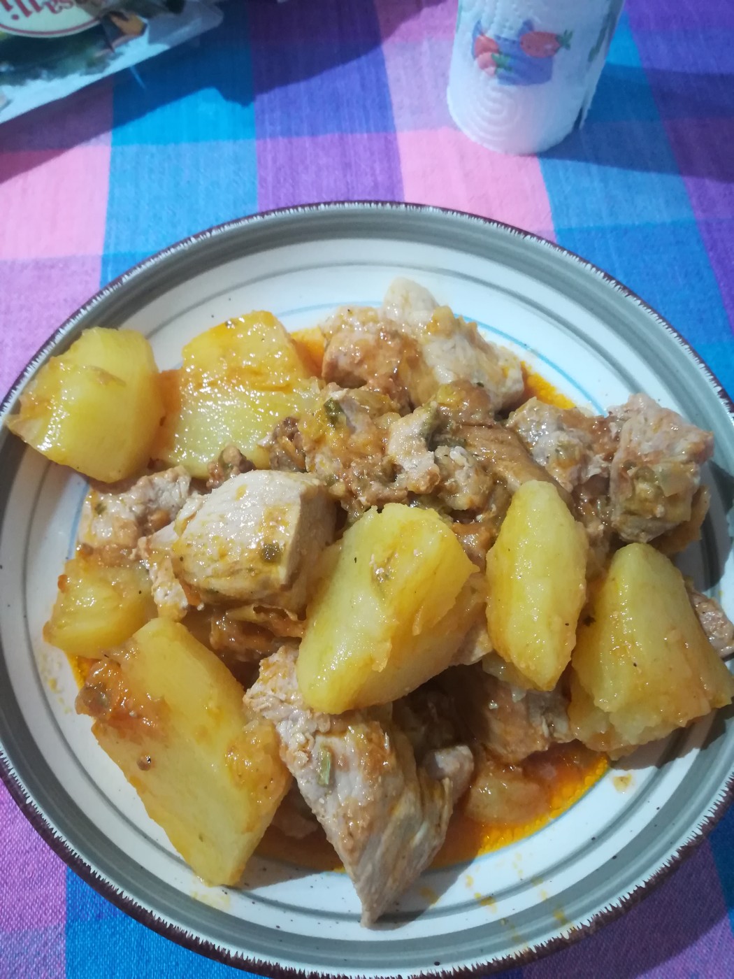 spezzatino di carne con patate. Grazie mamma