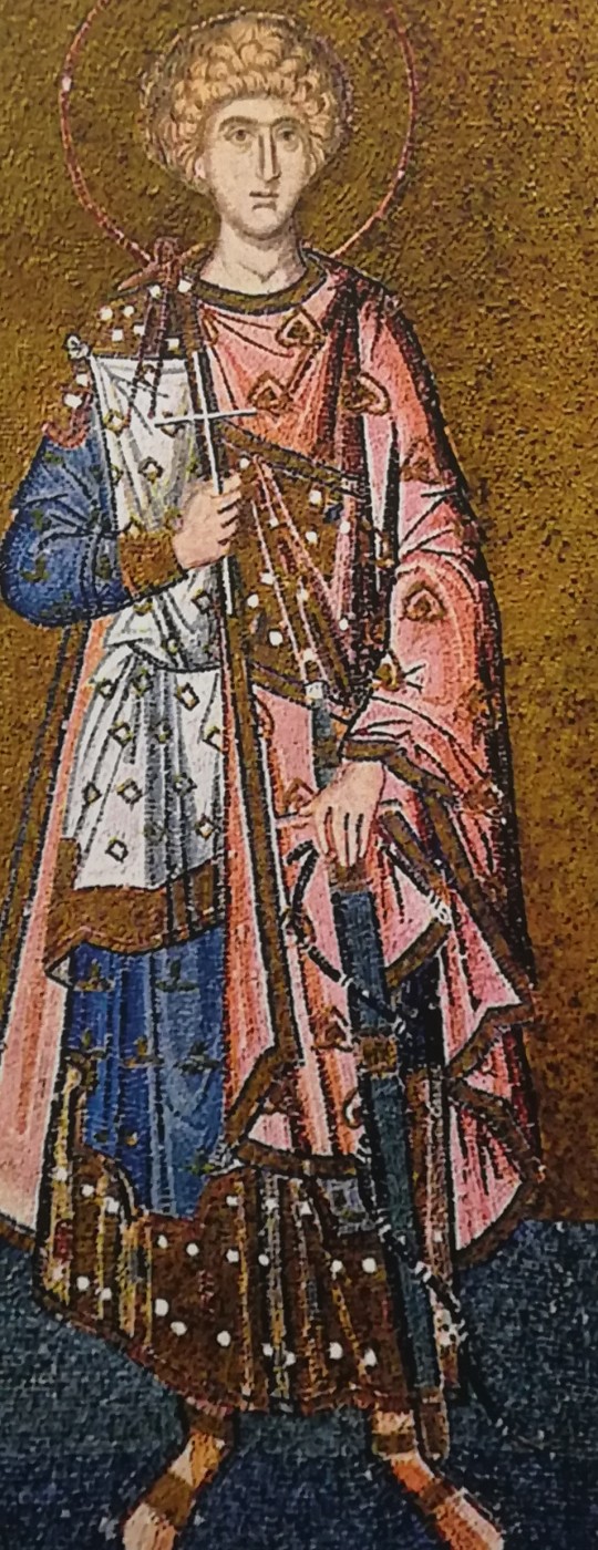 Martire, mosaico della chiesa bizantina di San Salvatore in Chora, 1.315-1320, Istanbul 