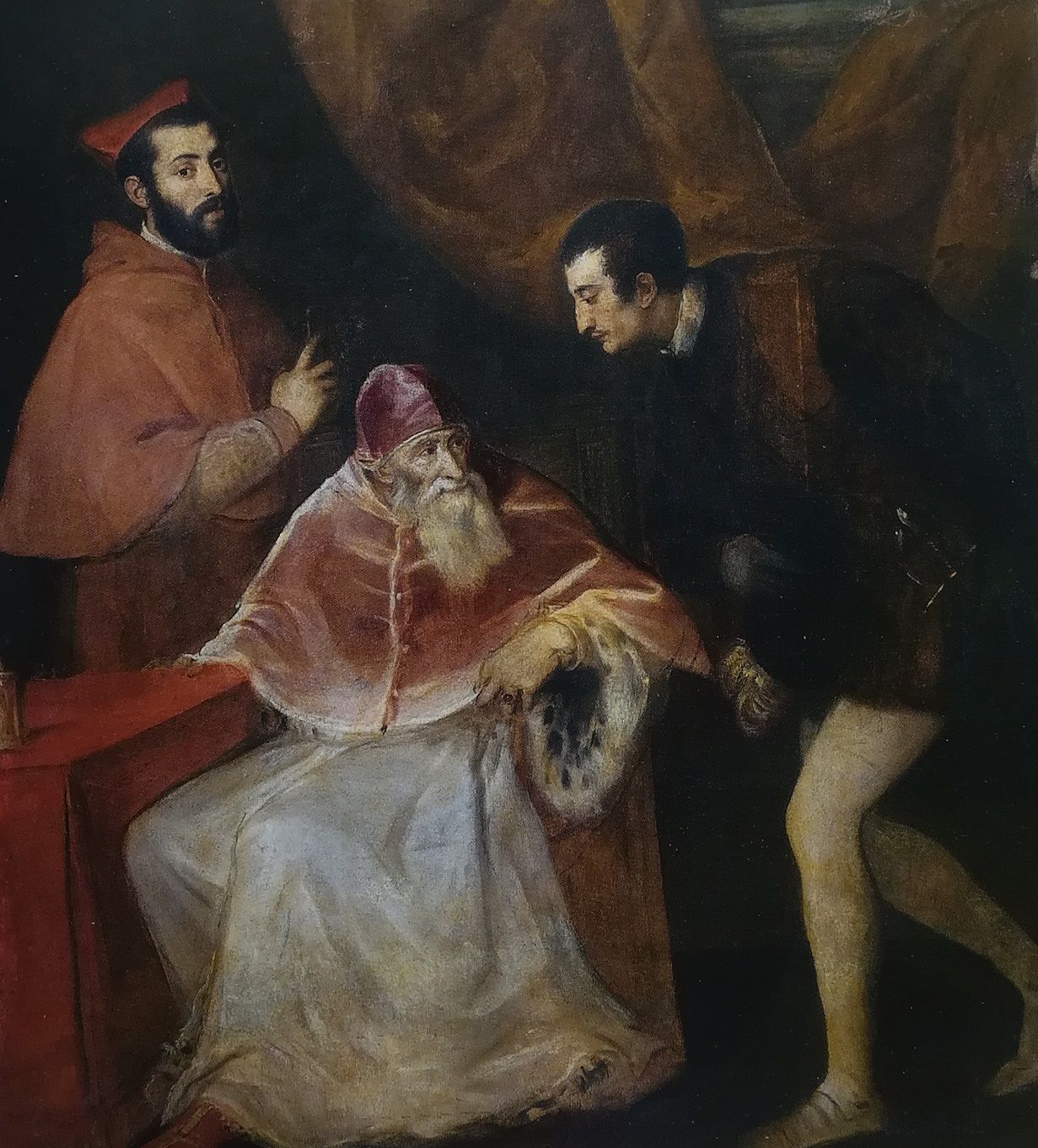 ritratto di Paolo III con i nipoti