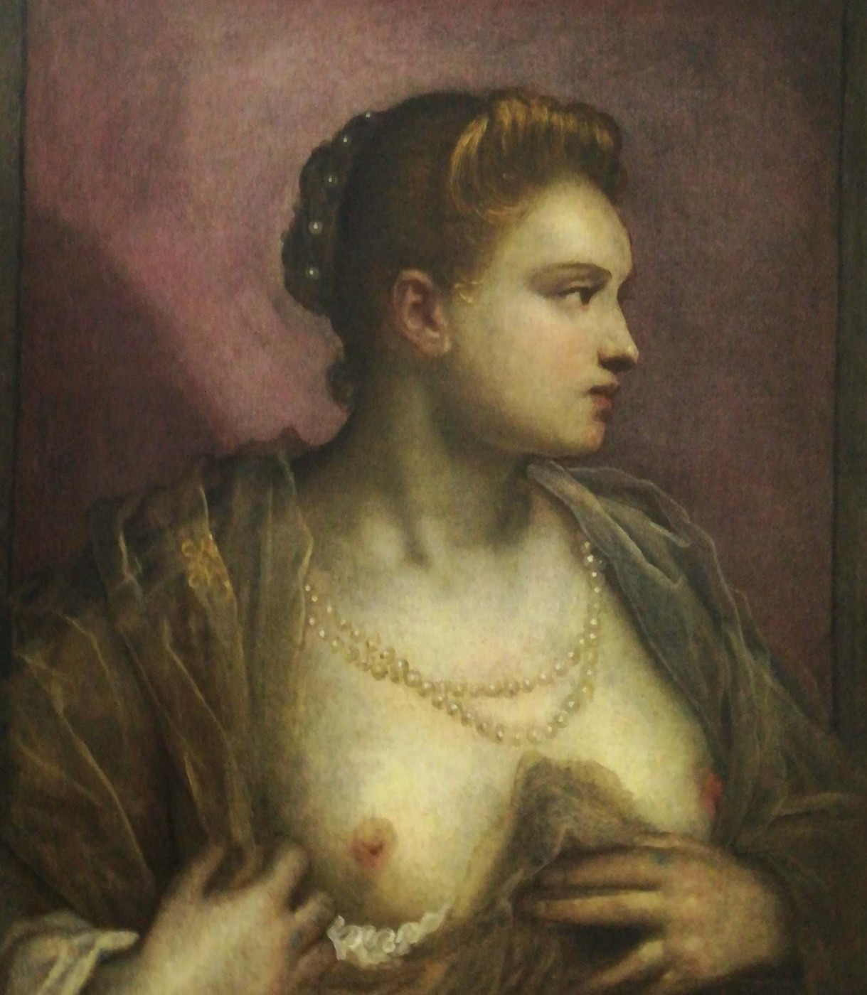 La Giovane donna che scopre il seno, 1580-90