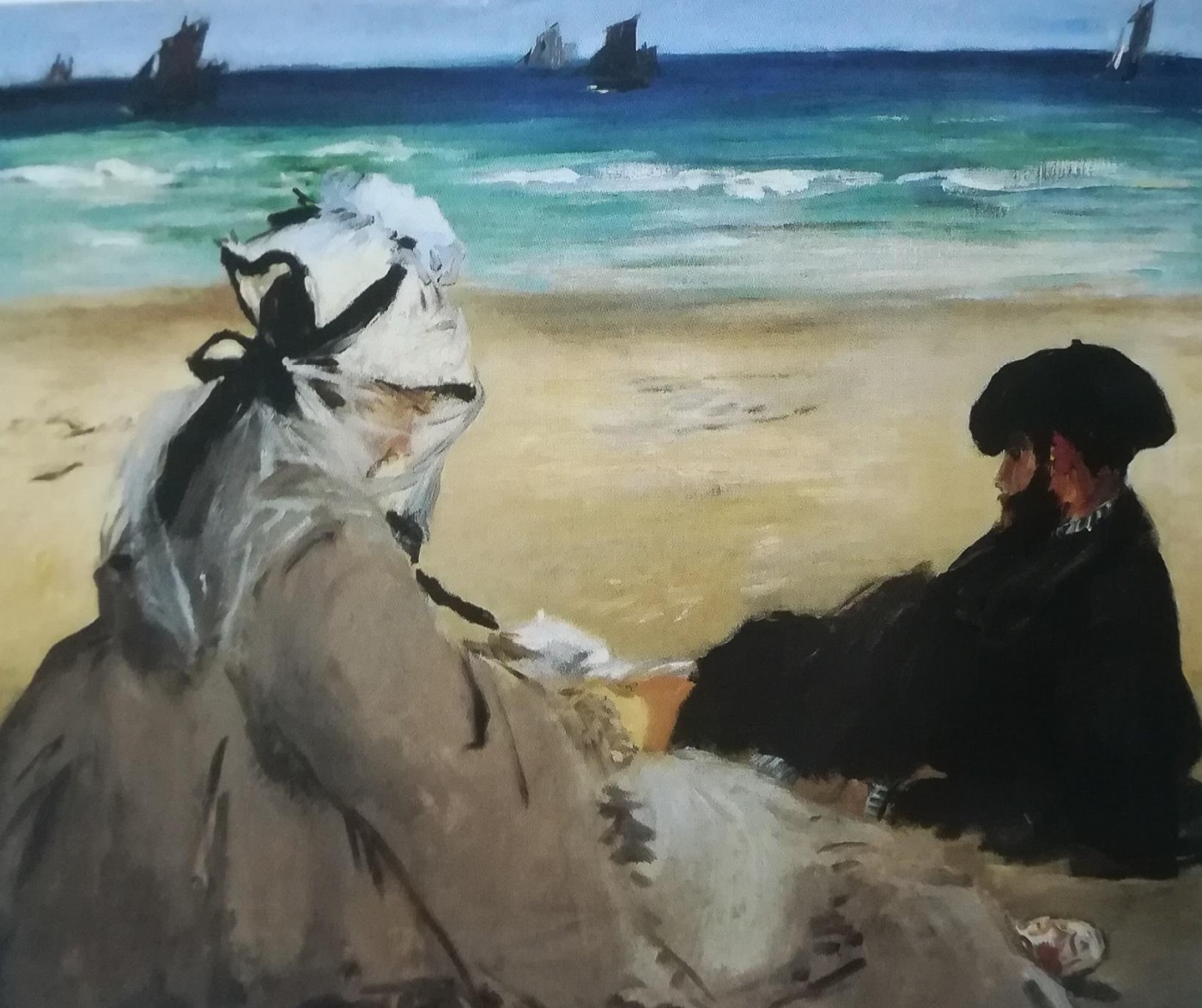 sulla spiaggia - Edouard Manet, 1873
