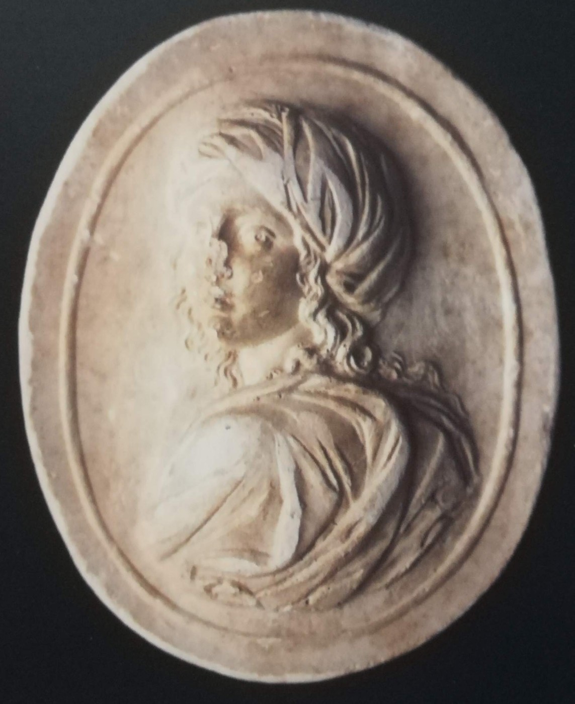 Benedetto Pistrucci, impronta gemmaria con ritratto di Beatrice Cenci, XIX secolo