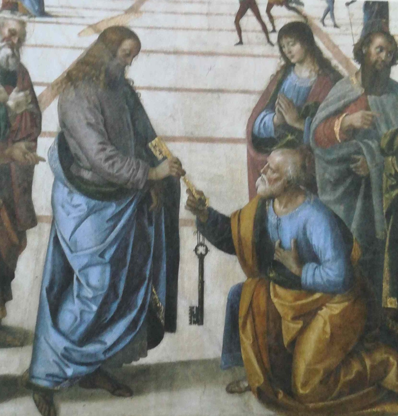 Consegna delle chiavi a Pietro, particolare