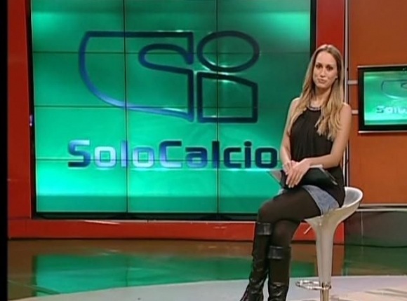 negli studi di "soloCalcio" - deborah schirru