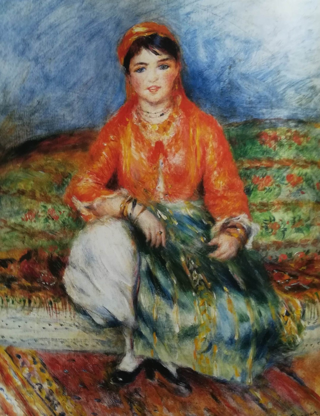 Giovane algerina seduta - Renoir, 1881